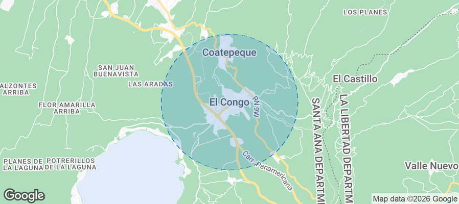 El Congo Airbnb map